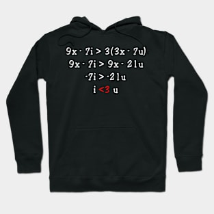 I Love You In Math Hoodie